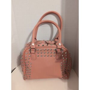 Steve Madden Peachy Pink Studded Satchel SWBIDOLL